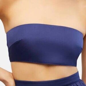 WeWoreWhat Duchess Satin Bandeau Top - Navy - Size 4 - NWT